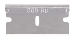 Vervangingsmesjes zwarte schraper 10 stuks