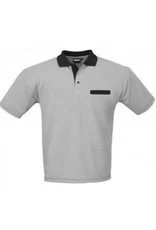 Polo wit/grijs