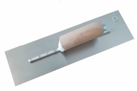 Pleisterspaan houten greep 355 x 100 mm x 0.7 mm RVS Schwan