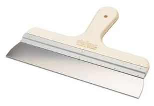 Spackmes houten greep RVS