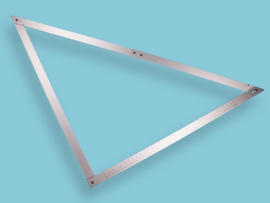 Labora opvouwbare alu vouwhaak in nylon draagtas, afmeting 120×120 cm