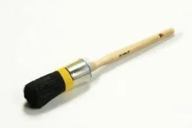 Schilderskwast rond blauw prof