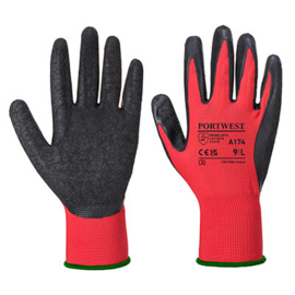 Handschoen Flexo – Grip Latex A174 (zware kwaliteit) rood maat XL Portwest