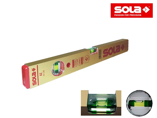 Alu Blokwaterpas AZ – 2 Libellen goud Sola